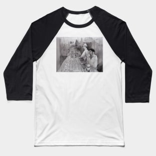 B n W Baseball T-Shirt